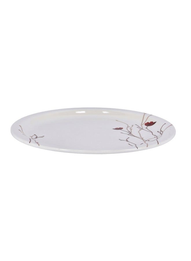 Dinner Plate White With Red Floral 10.5inch - v1639061608/N13555394A_2