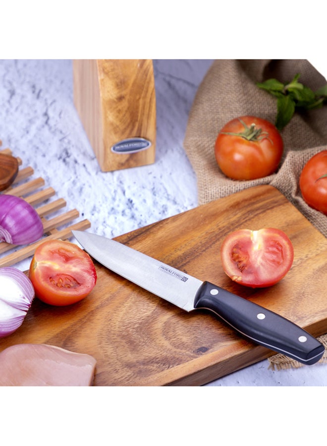 Royalford 5-Piece Knife Set Black - Image 5