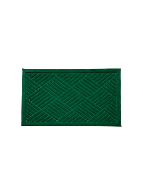 Rectangular Solid Bathing Mat Green 40x60cm