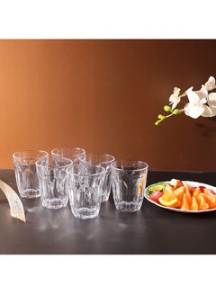 Royalford 6-Piece Glass Tumbler Set Clear  - Image 3