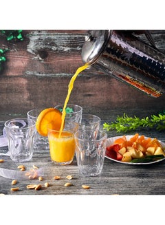 Royalford 6-Piece Glass Tumbler Set Clear  - Image 5