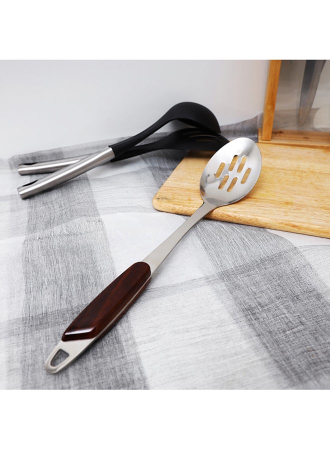 Royalford Slotted Spatula Silver/Brown - Image 4