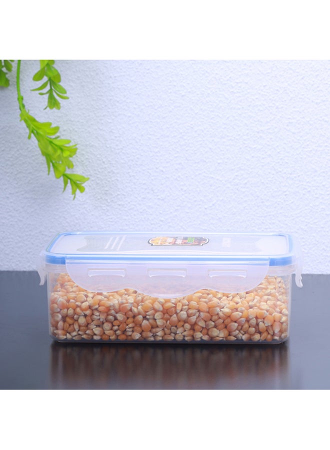 Royalford - Airproof Container With Lid Clear With Blue 1Liters - Image 1