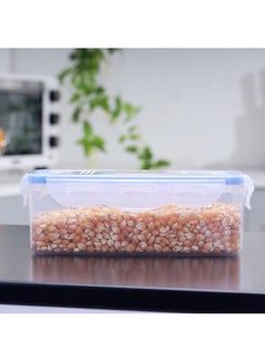 Royalford Airproof Container With Lid Clear With Blue 1Liters  - Image 4