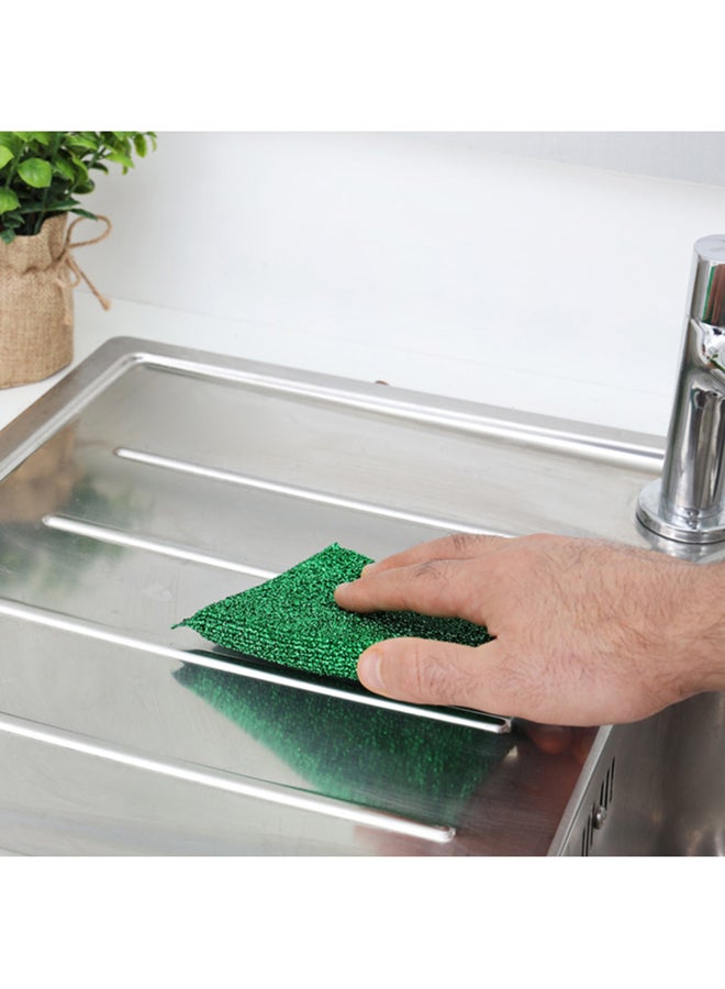 Generic Royalbright 3Pcs Mesh Scrubber Heavy Duty And Long Lasting 12.5X8.5X1.5 Cm Multi Color Assorted Colours  - Image 4