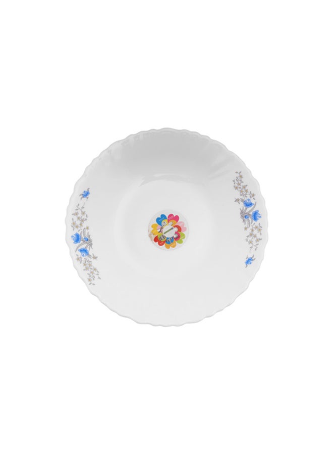 Royalford Dinner Plate White/Blue 7.5inch  - Image 2