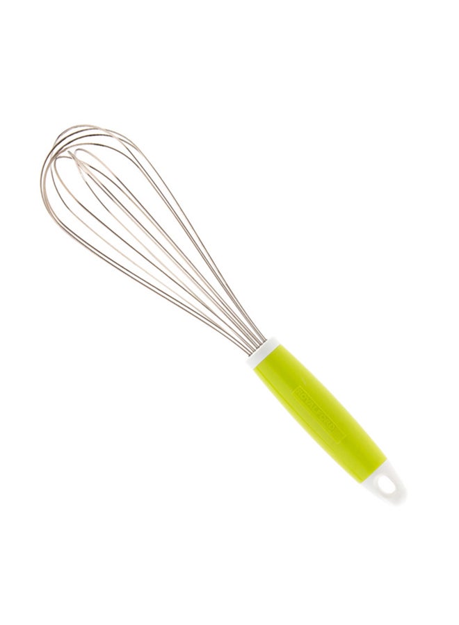 Royalford Stainless Steel + Abs Whisk Multi Color31.5X7 Cm Silver With Green Handle 31.5x7cm  - Image 2