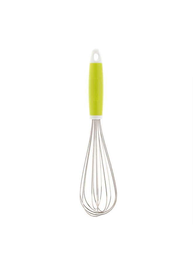 Royalford Stainless Steel + Abs Whisk Multi Color31.5X7 Cm Silver With Green Handle 31.5x7cm  - Image 3