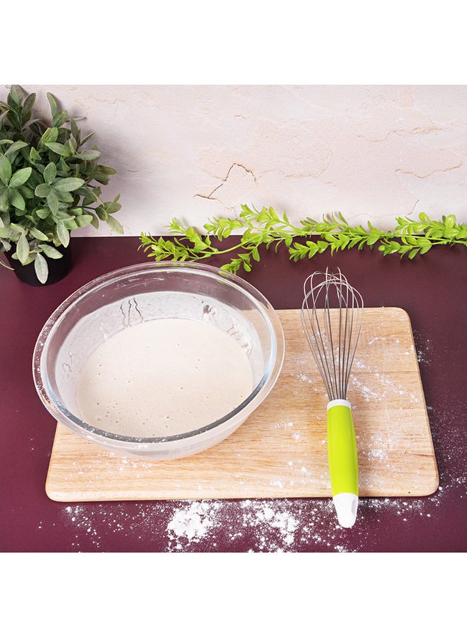 Royalford Stainless Steel + Abs Whisk Multi Color31.5X7 Cm Silver With Green Handle 31.5x7cm  - Image 4