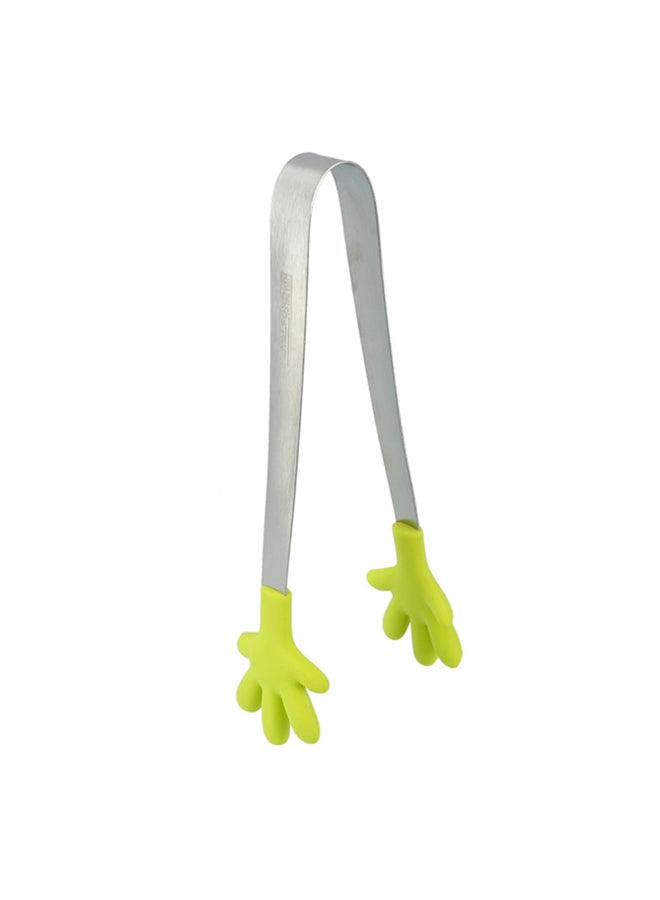 Royalford Silicone Food Tong Green/Silver 22.8x5x3cm  - Image 1