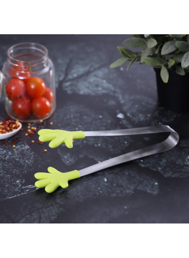 Royalford Silicone Food Tong Green/Silver 22.8x5x3cm  - Image 3