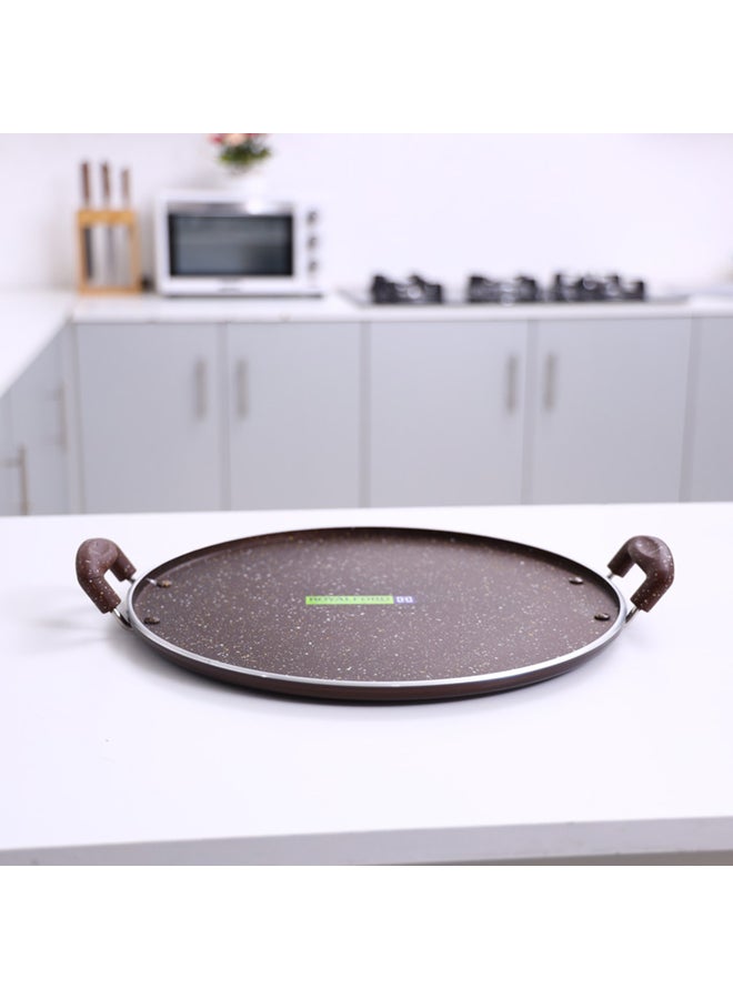 Aluminium Round Tawa Brown 33cm