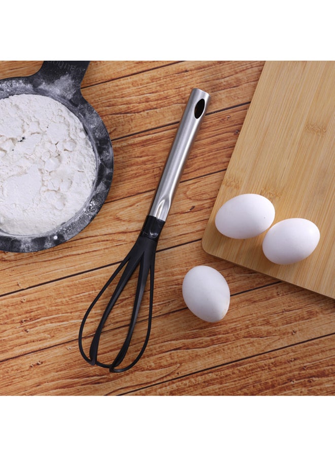 Royalford Nylon Whisk Black With Silver Handle  - Image 4