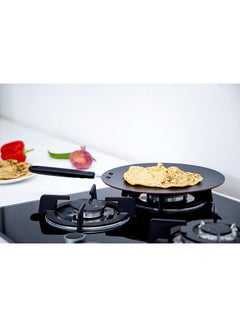 Royalford Aluminum Tawa Black 28cm  - Image 3