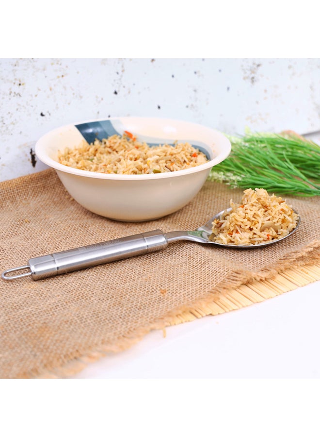 Royalford - Stainless Steel Rice Spoon Silver 26 x 7.8cm - Image 1