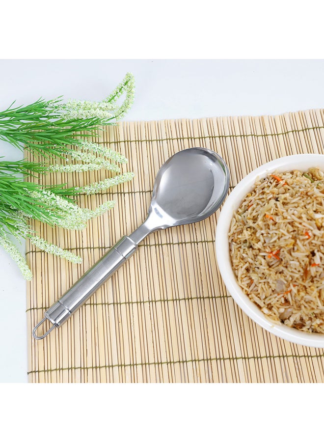 Royalford Stainless Steel Rice Spoon Silver 26 x 7.8cm  - Image 4