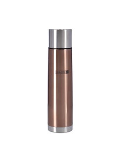Royalford Stainless Steel Vacuum Bottle Brown/Silver 1Liters  - Image 1