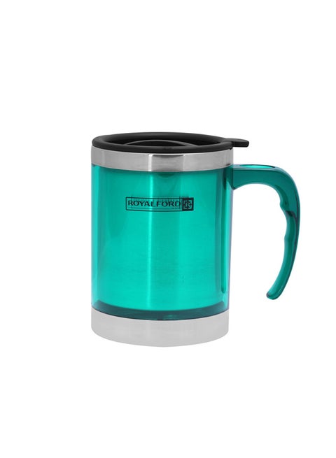 Stainless Steel Travel Mug Green/Black 400ml