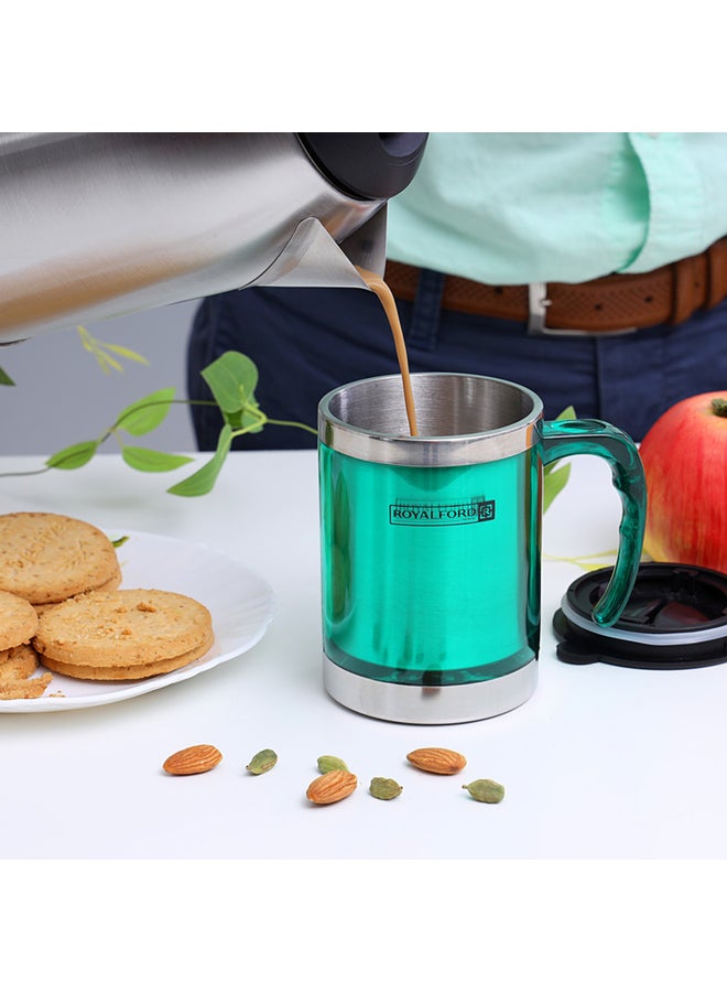 Stainless Steel Travel Mug Green/Black 400ml - v1639061831/N43126722A_4