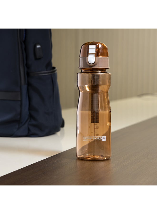 Royalford - Water Bottle with Volume Marker Coffee 550ml - Image 1