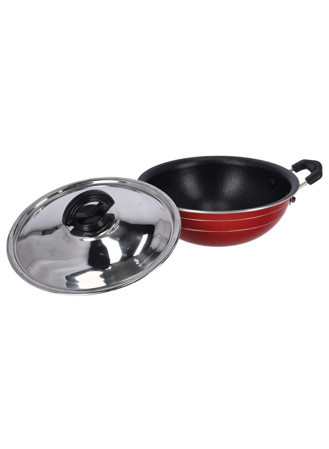 Royalford - 18Cm Mini Kadai With Stainless Steel Lid Multicolor Made In India Multicolor 18Cmcm - Image 1