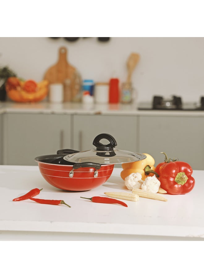 Royalford - 18Cm Mini Kadai With Stainless Steel Lid Multicolor Made In India Multicolor 18Cmcm - Image 1