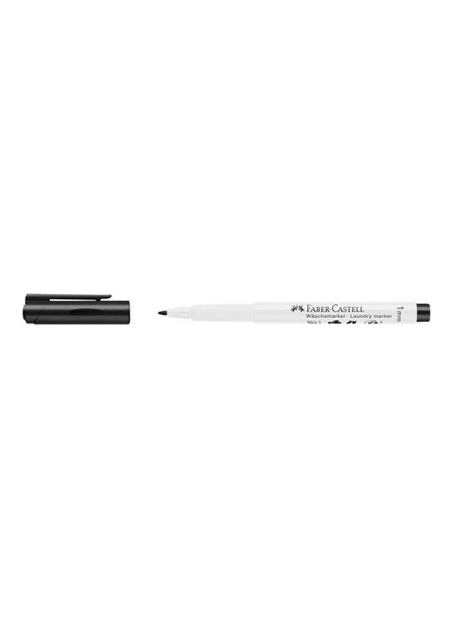 Laundry Marker  Round Tip White