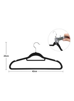 Red Dot Gift 30-Piece  Non-Slip Hangers Black 42x22cm  - Image 2