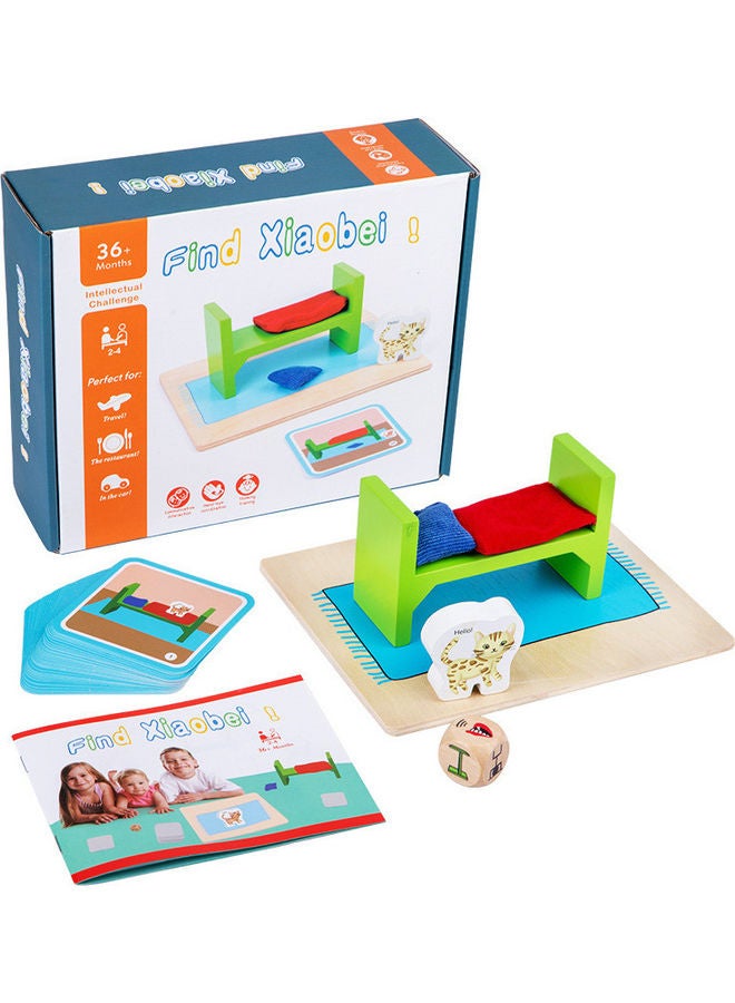 إيهوم Finding Xiaobei Cat  Wooden Toys 14x19.3x7.5cm - Image 1