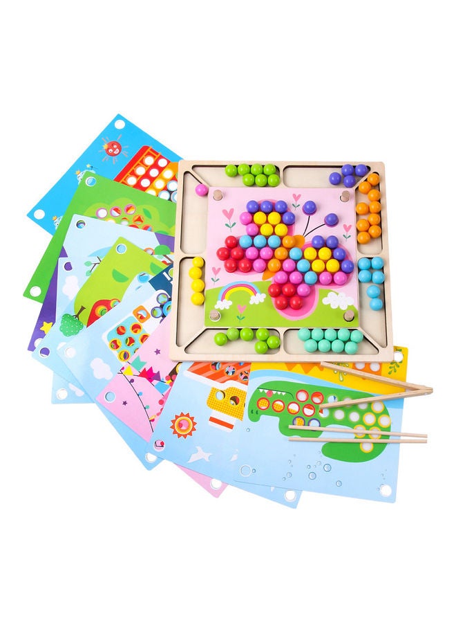 إيهوم Fun Rainbow Beads Puzzle Toy 30x30cm - Image 1