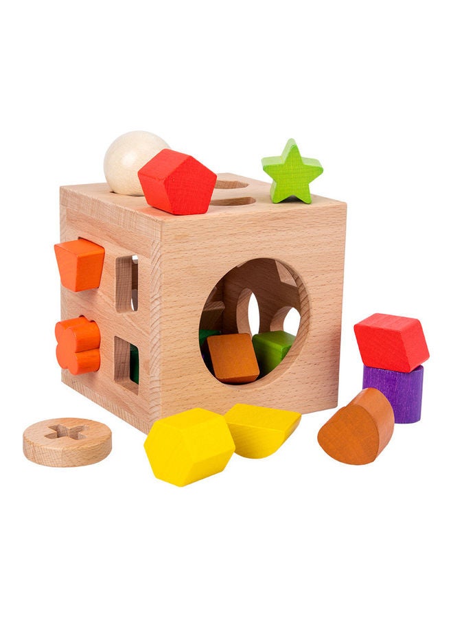 إيهوم 17 Hole Intelligence Geometric Matching Block Toy 13x13x13cm - Image 1