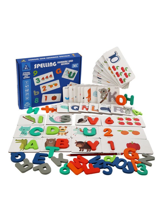 إيهوم Numbers And Words Spelling Cognitive Toy 28x22x4.3cm - Image 1