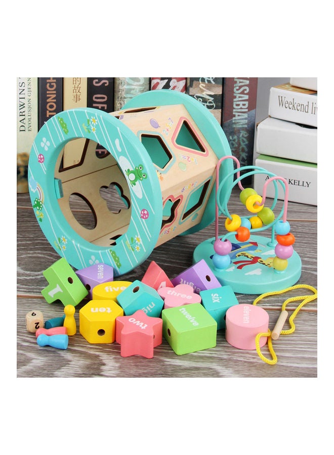 EHOME Twelve-Hole Round Shape Bead Intelligence Box for Children's Toy 16.5 X 13.8 X 23.5cm - Image 1