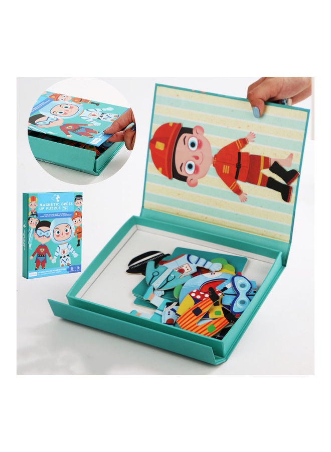 EHOME Early Education Book Type Magnetic Professional Dressing Up Game Puzzle 22x17x3.2cm  - Image 2