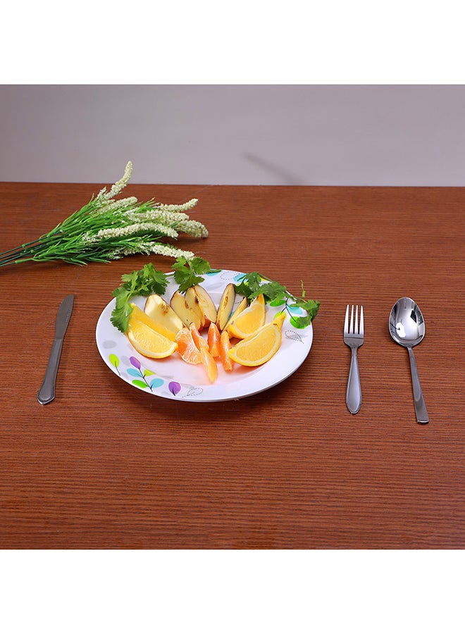 Royalford Leaf Printed Dinner Plate Assorted Colors 10inch  - Image 4