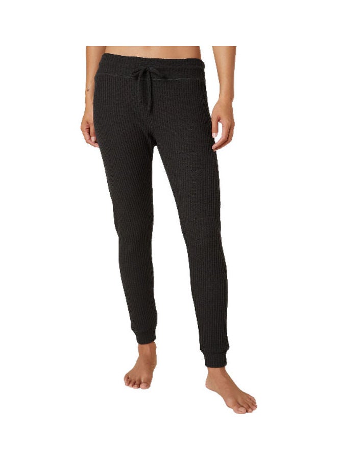 Beyond Yoga - Living Easy Waffle Knit Joggers Black - Image 1