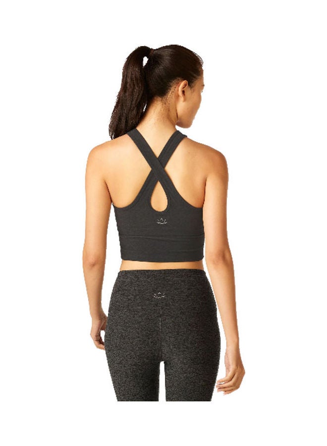 Beyond Yoga Spacedye Studio Crop Top Darkest Night  - Image 2