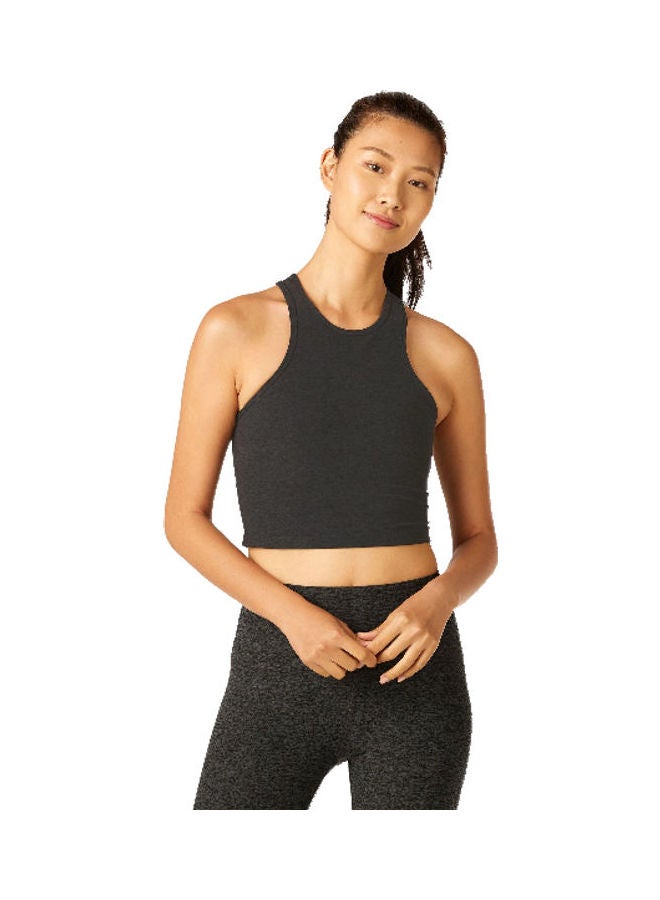 Beyond Yoga Spacedye Studio Crop Top Darkest Night  - Image 1