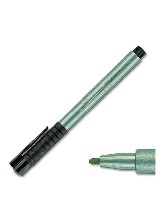 FABER-CASTELL - Pitt Artist Pen Green Metallic - Image 1
