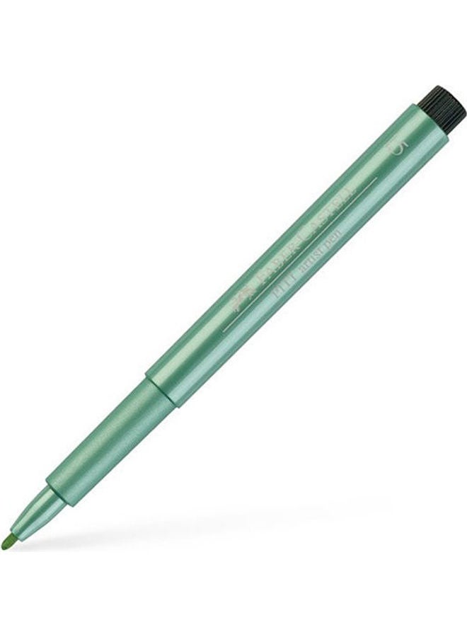 FABER-CASTELL - Pitt Artist Pen Green Metallic - Image 1