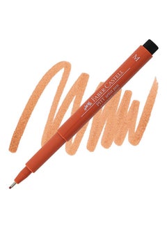 FABER-CASTELL India Ink Pitt Artist  Pen Sanguine Orange  - Image 2