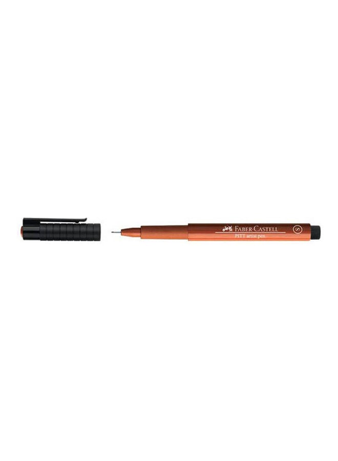FABER-CASTELL - India Ink Pitt Artist  Pen Sanguine Orange - Image 1