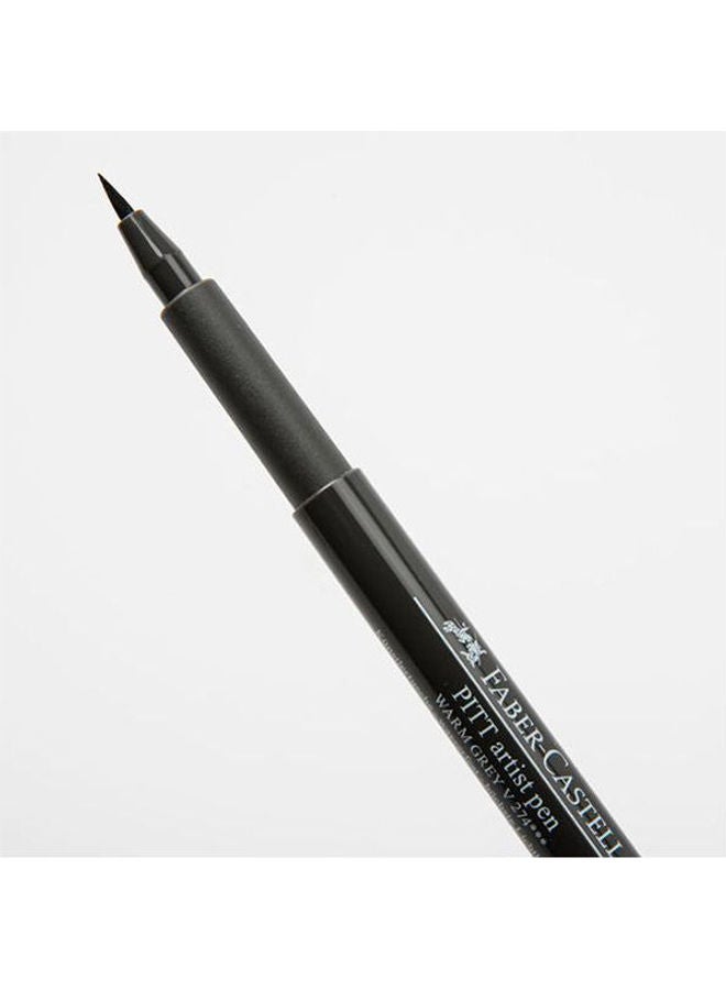 FABER-CASTELL Pitt Artist Soft Brush India Ink Pen Warm Grey V - Image 2