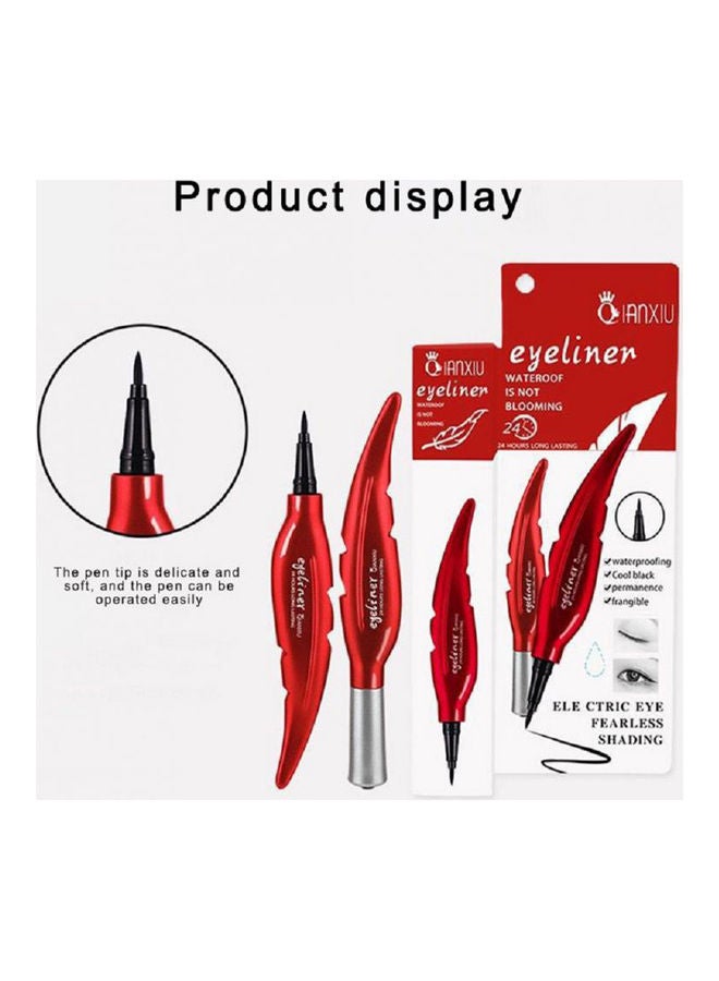 QIANXIU Eye Liner With Handmade False Eyelashes Black - Image 2