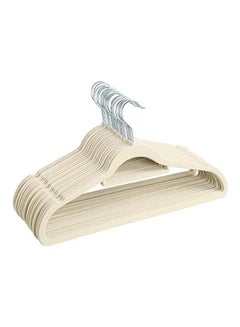 Red Dot Gift 30-Piece Velvet Hanger Beige 42x22x0.5 cmcm  - Image 1