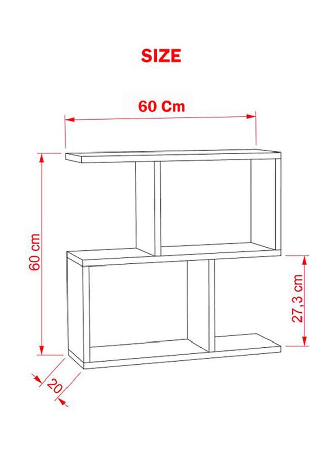 MODERN HOME - Double Layer Storage Box Bedside Table Black 30x20x60cm - Image 1