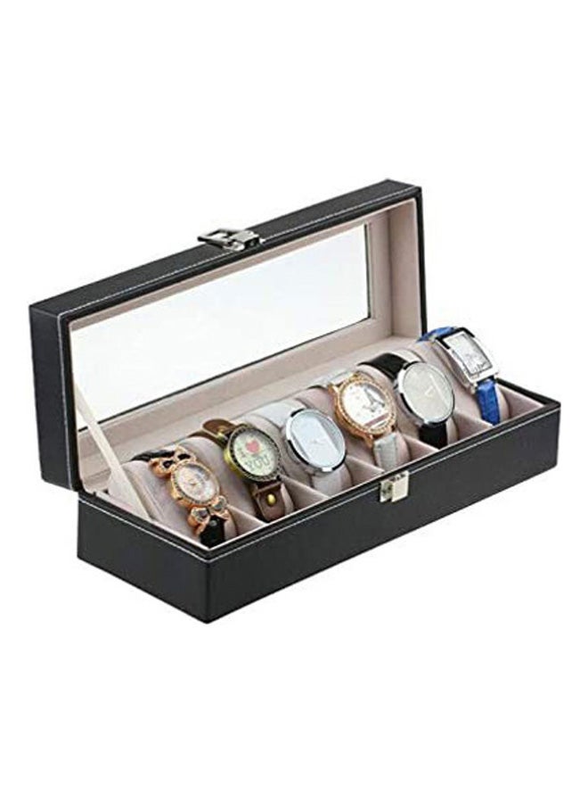 LINGWEI - unisex Leather Watch Display Case - Image 1