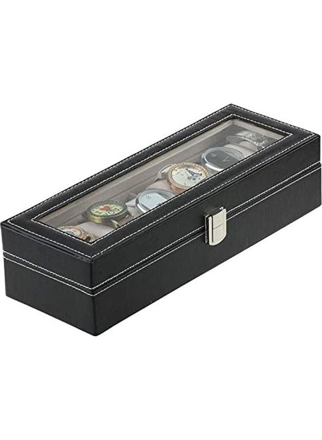 LINGWEI - unisex Leather Watch Display Case - Image 1
