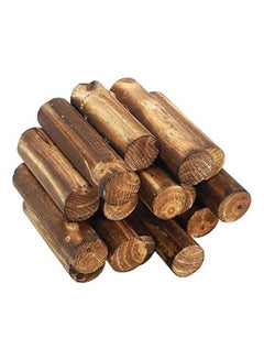 لينجوي سياج للحديقة مصنوع من الخشب بني 90x25x6سم  - Image 5