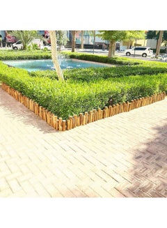 Wooden Garden Fence Brown 90x25x6cm - v1639218923/N52079291A_6